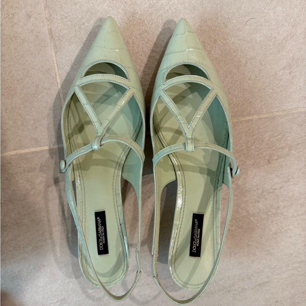 Dolce & Gabbana Mint Green Women's Shoes